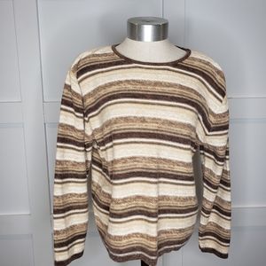 Brown Striped Christopher & Banks Sweater